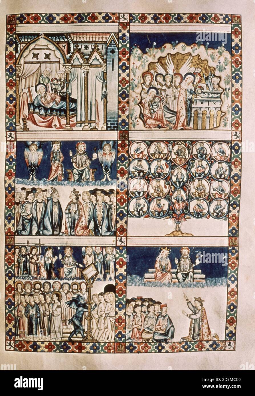 MTI1 CANTIGA DE SANTA MARIA Nº 80 F118R LOOR A LAS CINCO LETRAS