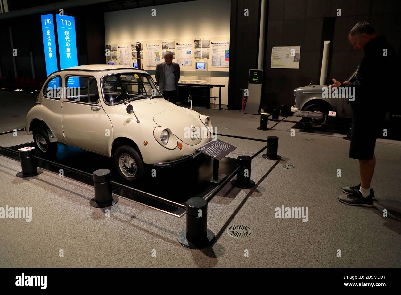 Die erste japanische Masse produziert 'Light Car'Subaru 360 Display in Edo-Tokyo Museum.Tokyo.Japan Stockfoto