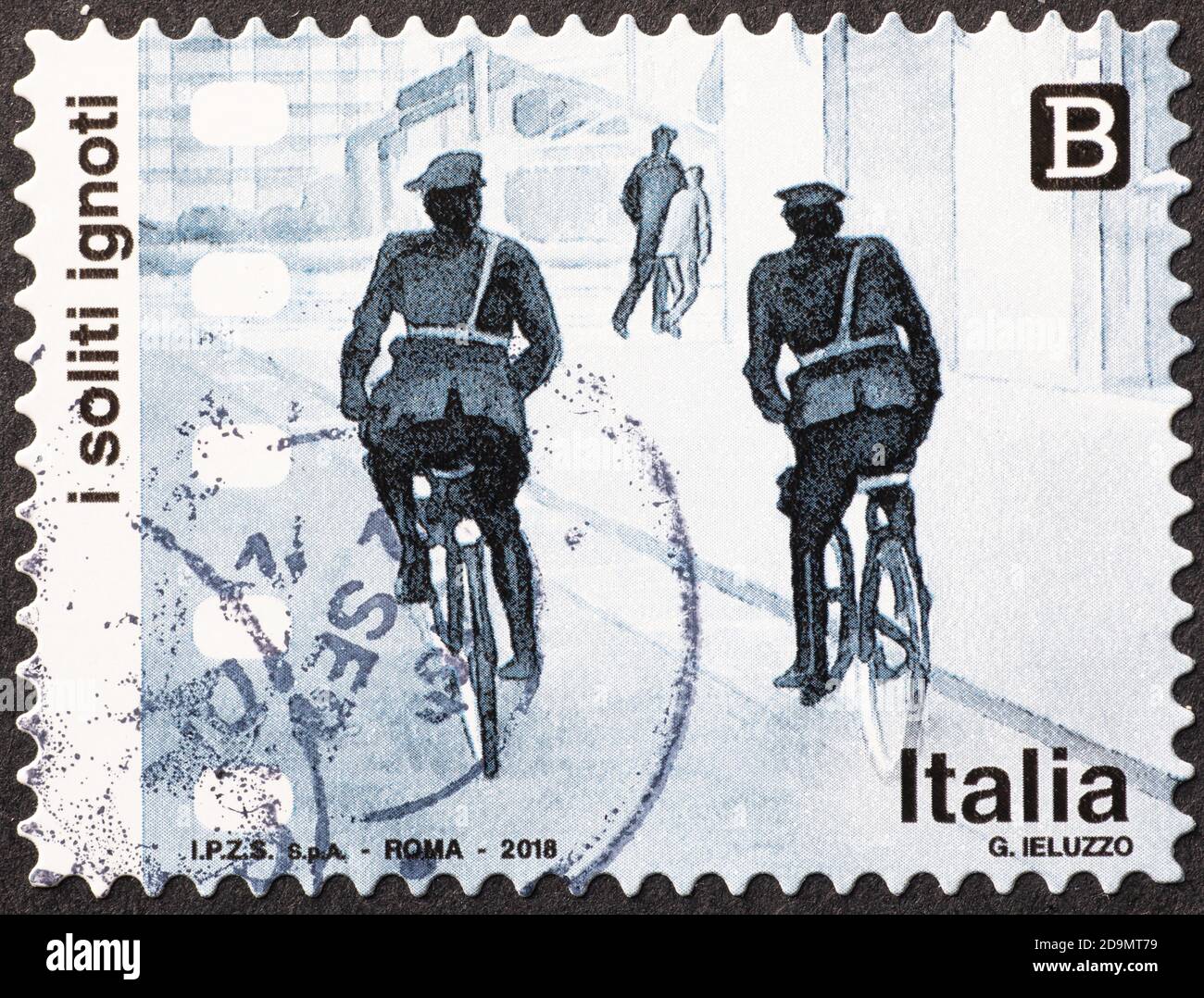Italienischer Film Big Deal auf Madonna Street in Briefmarke Stockfoto