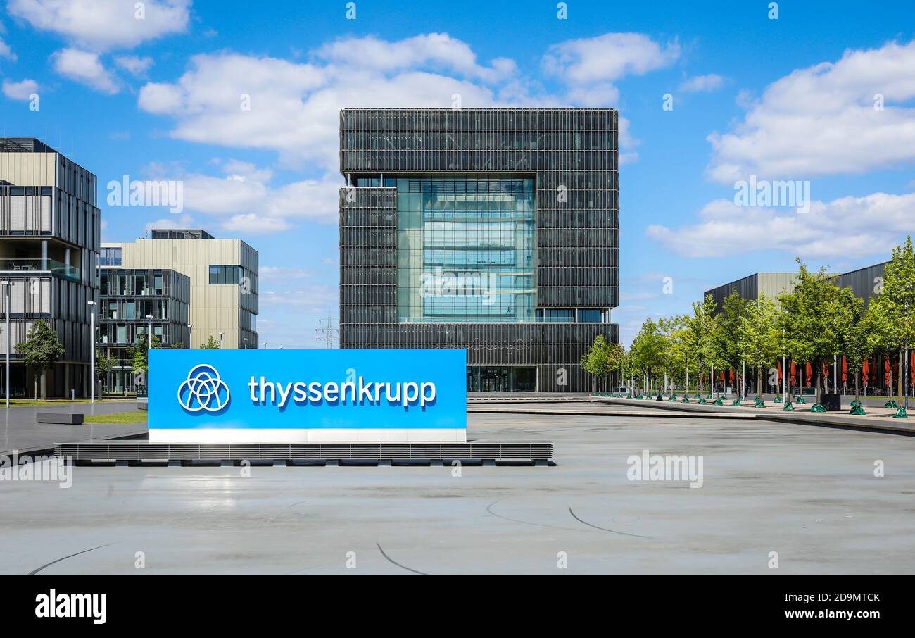 Thyssenkrupp Headquarters, Essen, Ruhrgebiet, Nordrhein-Westfalen, Deutschland Stockfoto