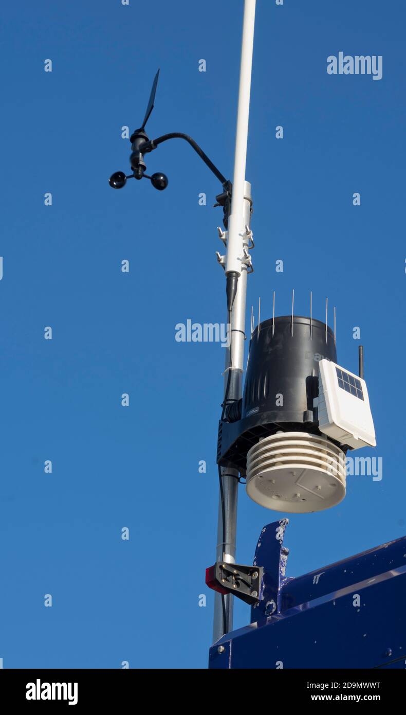 National Coast Watch Observatory Station in der Nähe von Aberystwyth, Ceredigion, Wales, Großbritannien Stockfoto
