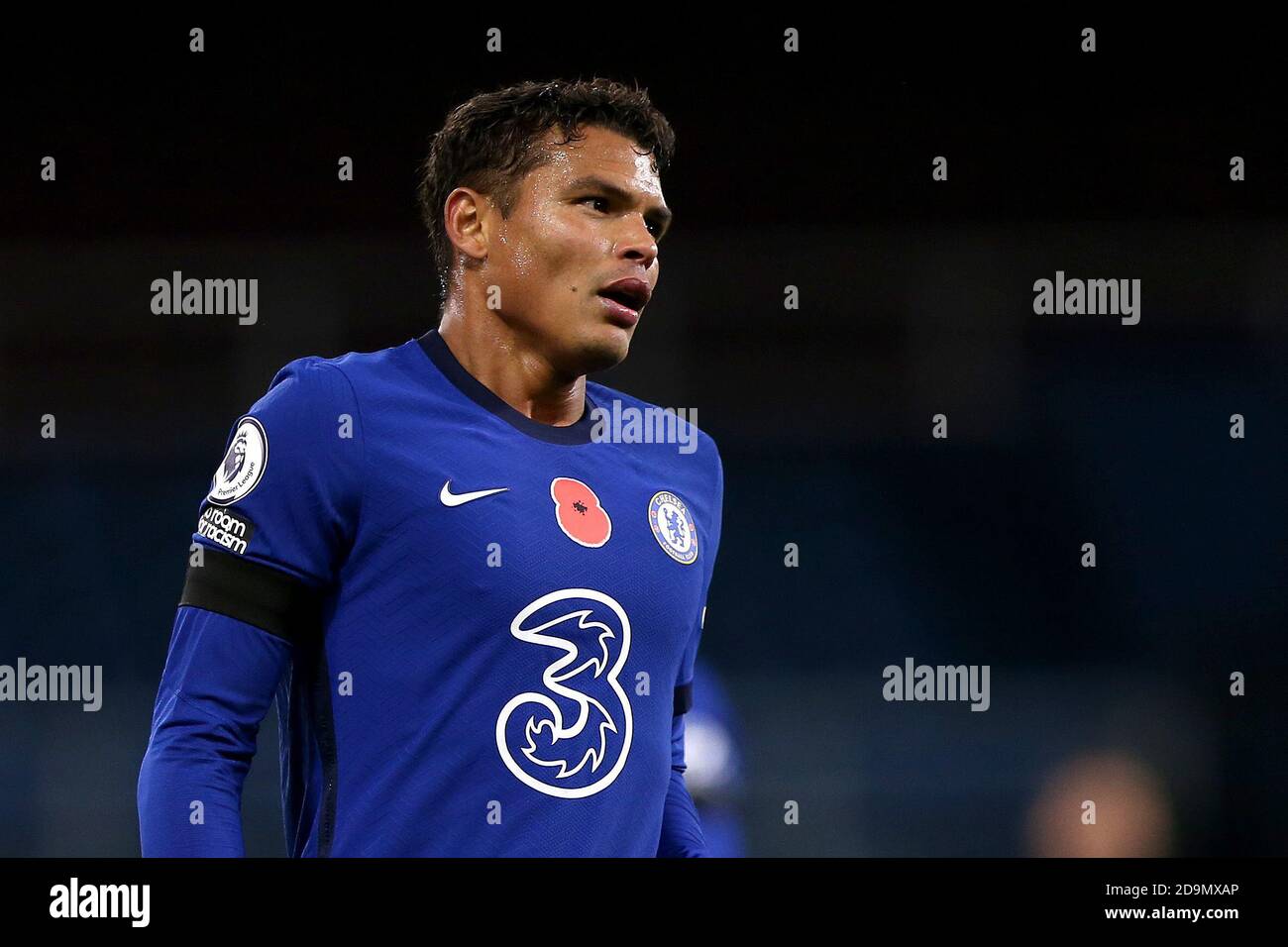 BURNLEY, ENGLAND. 31. OKTOBER Chelsea's Thiago Silva während des Premier League-Spiels zwischen Burnley und Chelsea in Turf Moor, Burnley am Samstag, 31. Oktober 2020. (Quelle: Tim Markland, Mi News) Stockfoto