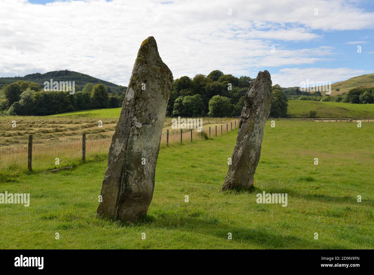 Nether Largie Standing Stones, Kilmartin Glen, Schottland Stockfoto