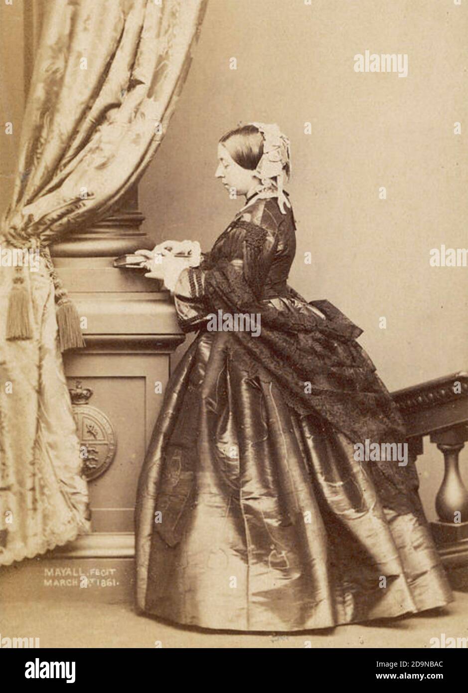 KÖNIGIN VICTORIA (1819-1901) fotografiert am 1. März 1861 Stockfoto