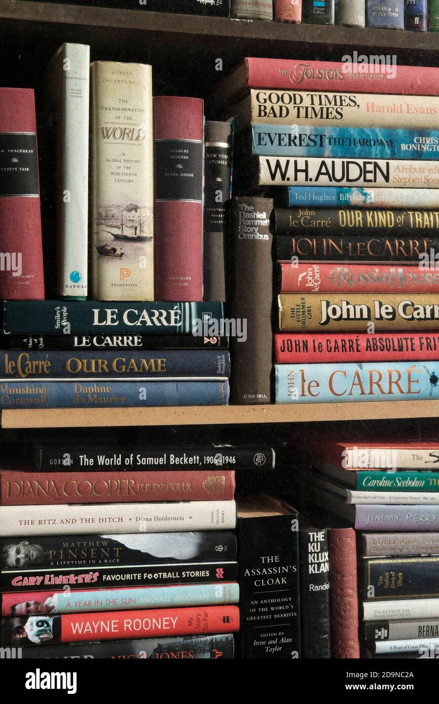 Bücher auf Bücherregalen, Stockfoto