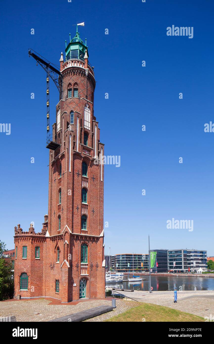 Simon-Loschen-Leuchtturm, Bremerhaven, Bremen, Deutschland, Europa Stockfoto