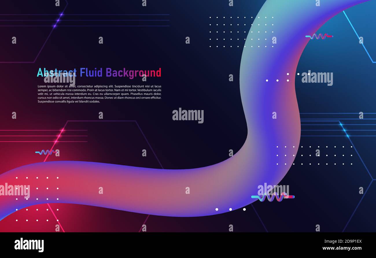 Fließende und geometrische abstrakte Fluss Hintergrund.Vektor und Illustration Stock Vektor