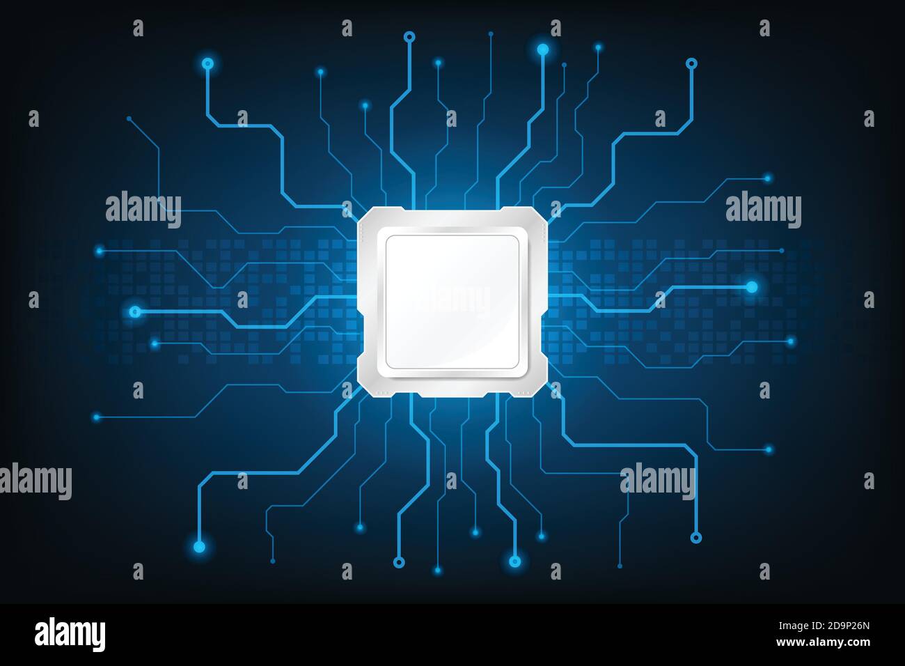 Abstract futuristische Hardware Schaltung Technologie Hintergrund Interface information.Vector und Illustration Stock Vektor