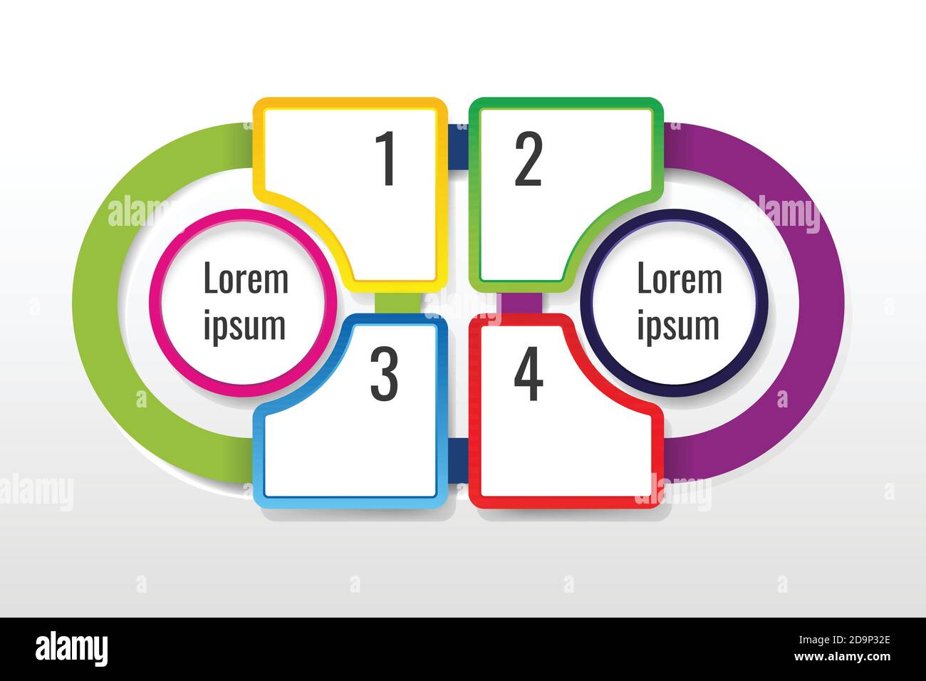 Infografik Muster für Geschäftsinformationen, presentation.Vector und Illustration Stock Vektor