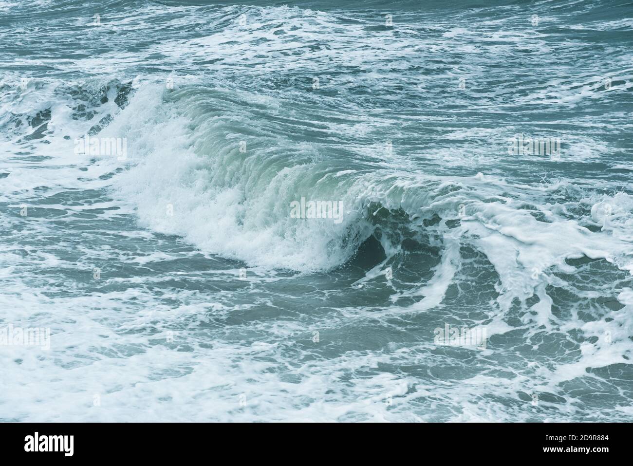 English Channel Sea wave, Winter, UK Stockfoto