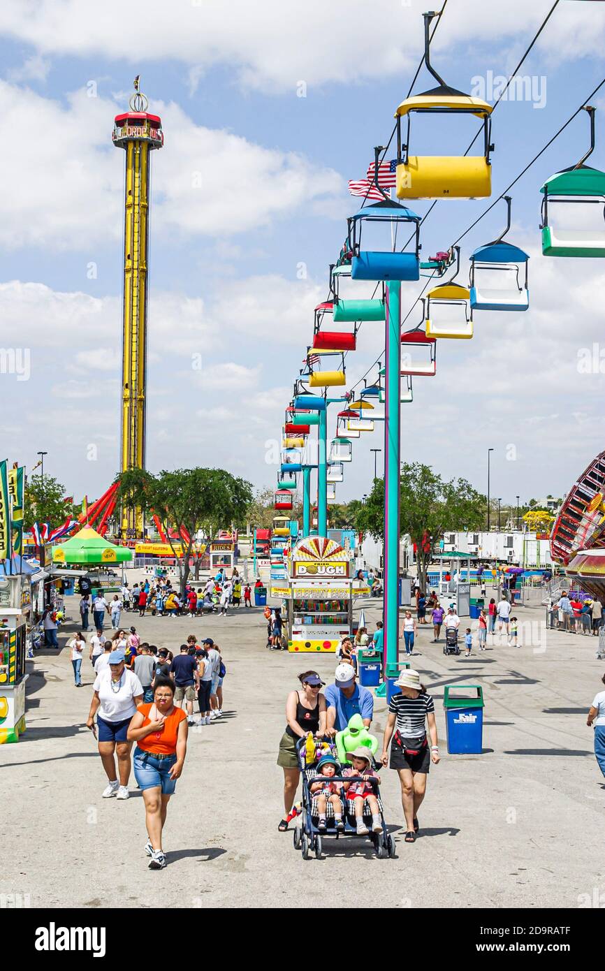 Miami Florida, Dade County Fair & Exposition, jährliche Veranstaltung Karneval Midway Ride Rides, Stockfoto