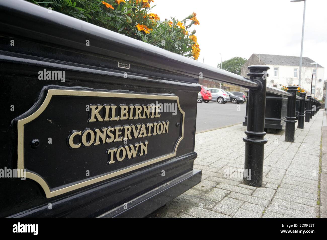 Kilbirnie North Ayrshire, Schottland, UK Straßenverbesserungen Stockfoto