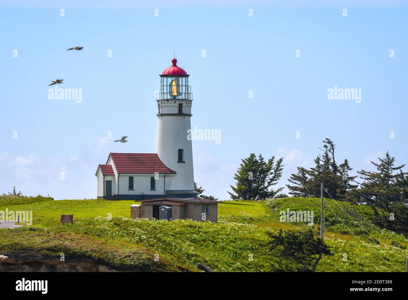 Historische Kap Blanco Lighthouse, Oregon - USA Stockfoto