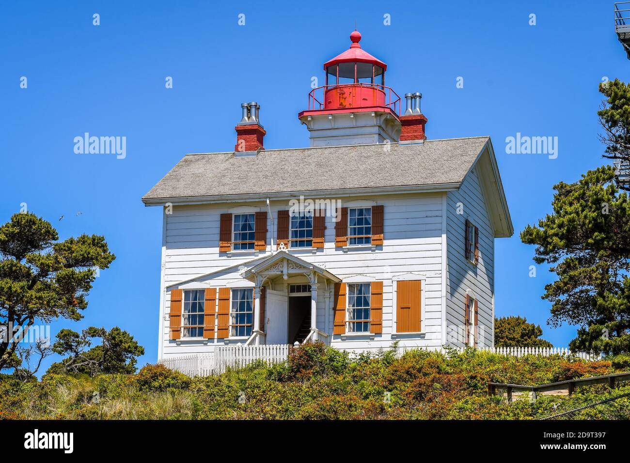 Yaquina Bay Lighthouse, Oregon-USA Stockfoto