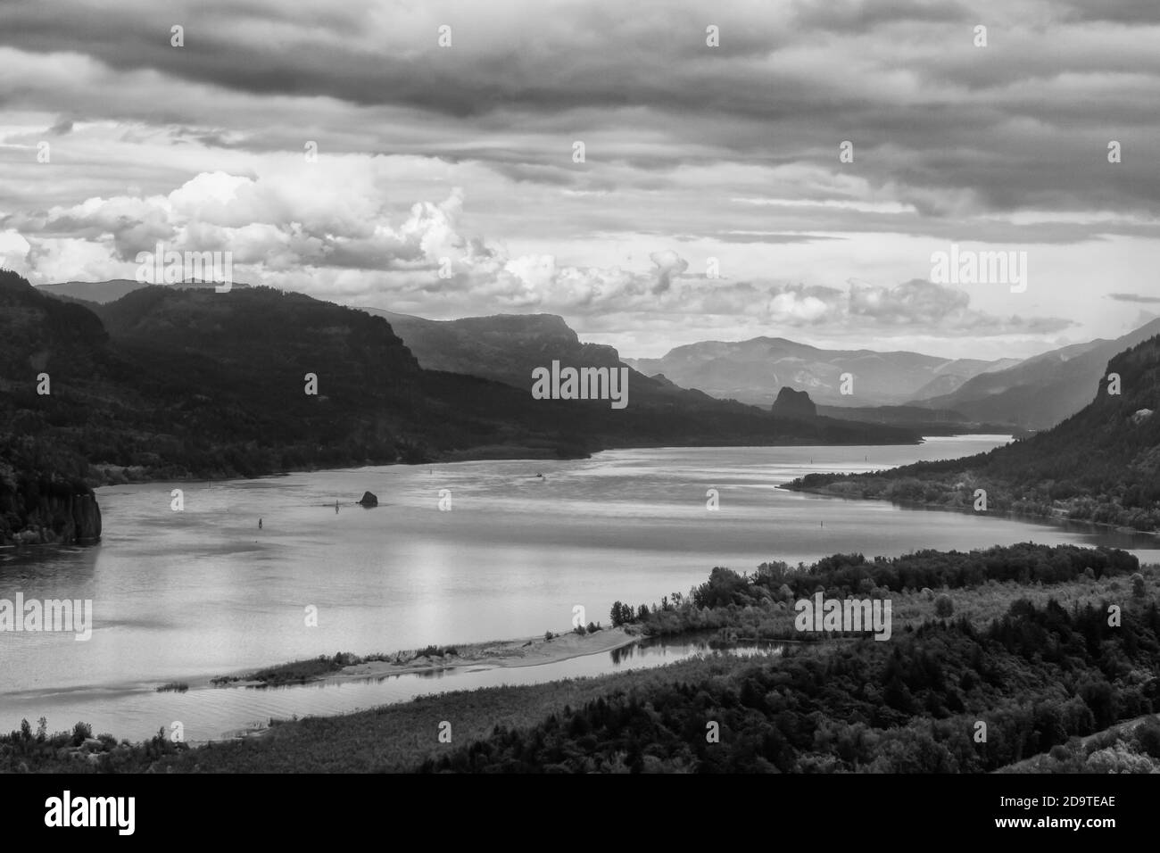 Von hier nach Ewigkeit - Columbia River Gorge, Corbett, Oregon, USA Stockfoto