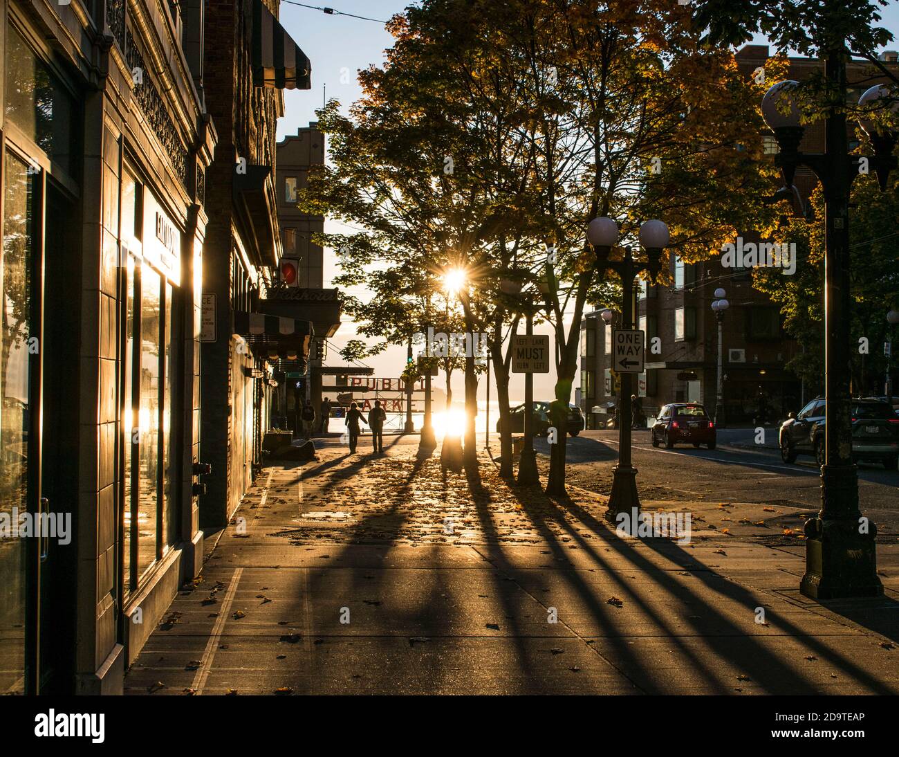 Herbst in Seattle Stockfoto