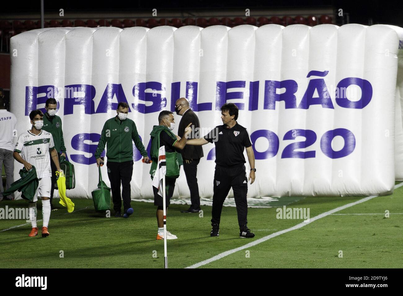 Sao Paulo, Sao Paulo, Brasilien. November 2020. Brasilianische Fußballliga der ersten Division : Sao Paulo gegen Goias. 7. November 2020, Sao Paulo, Brasilien: Fußballspiel zwischen Sao Paulo und Goias, gültig für die 20. Runde der brasilianischen 1. Liga im Morumbi Stadion. Quelle: Leco Viana/TheNEWS2/ZUMA Wire/Alamy Live News Stockfoto