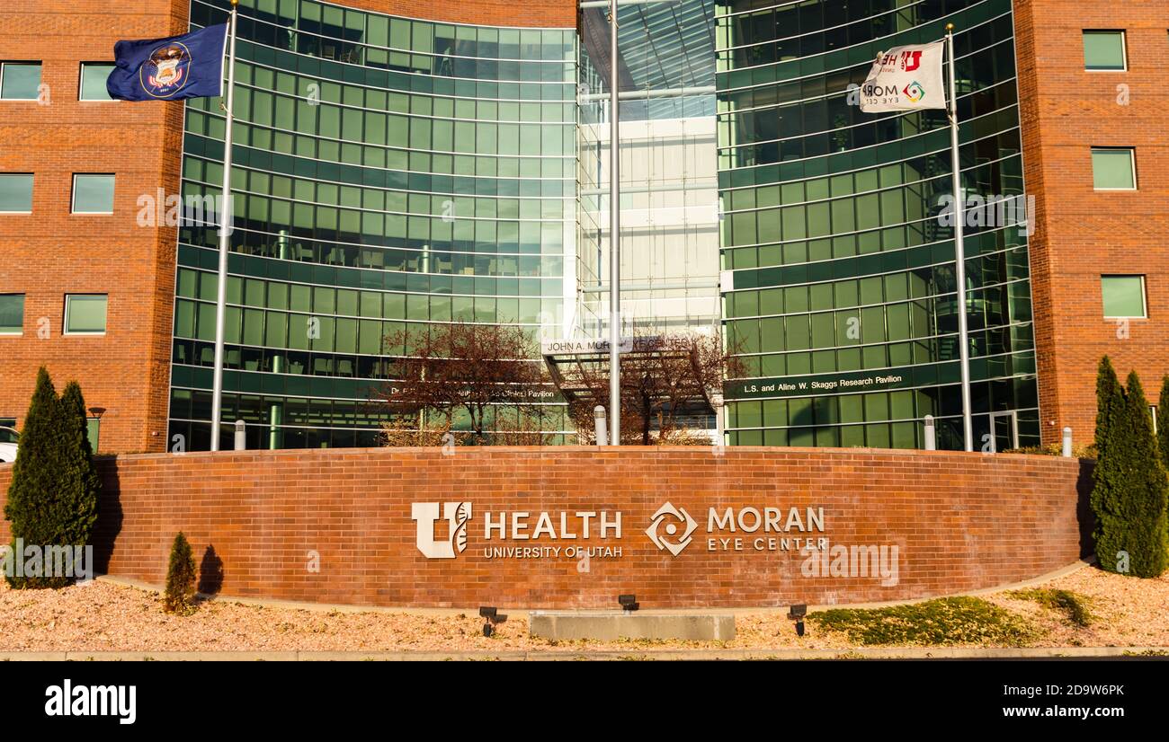 Salt Lake City, UT / USA - 6. November 2020: John A. Moran Eye Center an der University of Utah Health Stockfoto