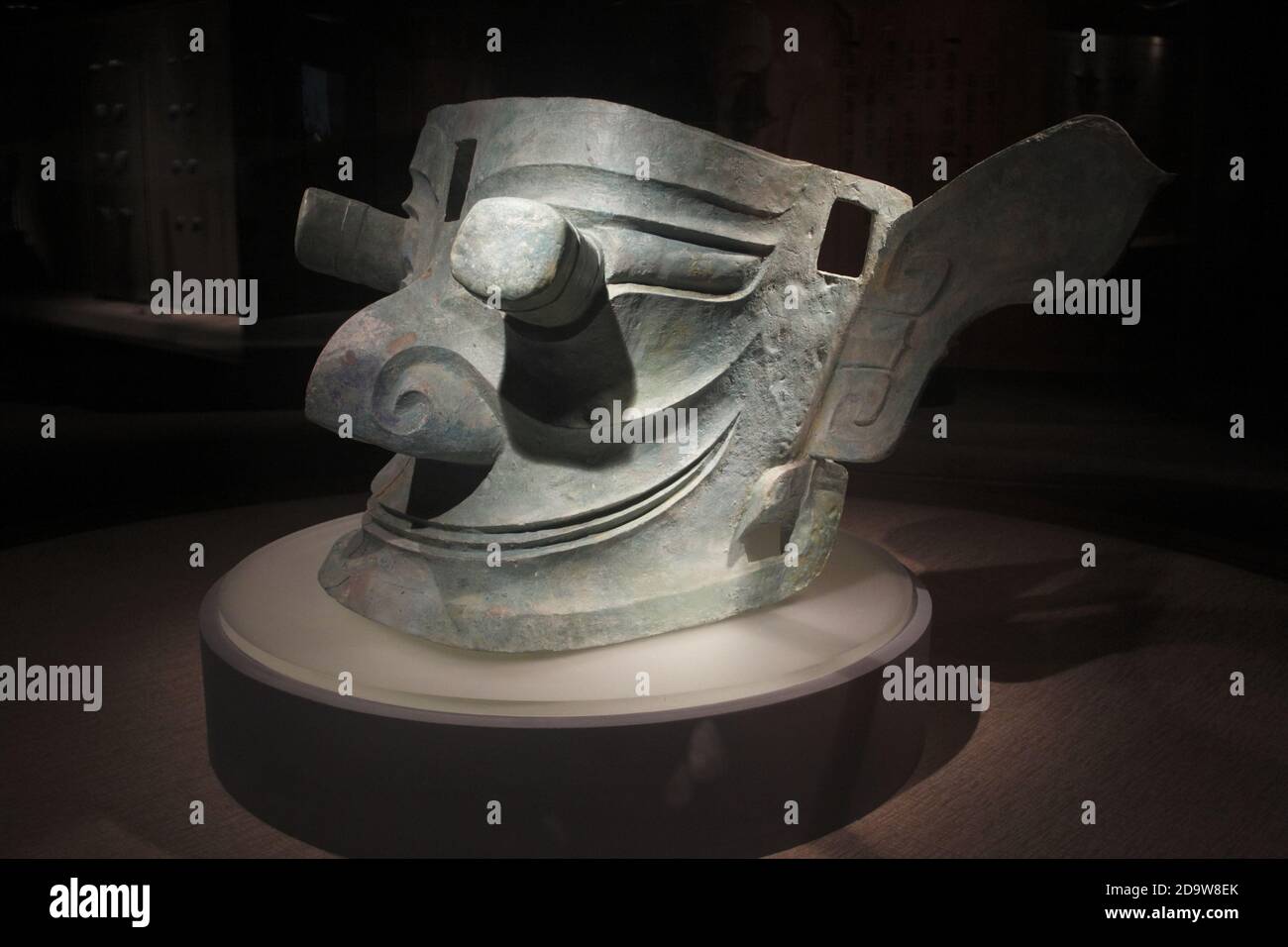 Bronzen im Sanxingdui Museum, Guanghan, nahe Chengdu, Sichuan, China Stockfoto