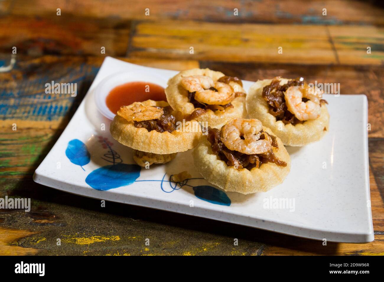 Pie Tee oder Top Hats, beliebte Nyonya Küche in Malaysia. Stockfoto