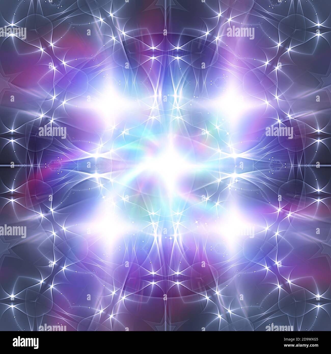 Abstrakte Illustration von Quantencomputing und Qubit-Konzept Stockfoto