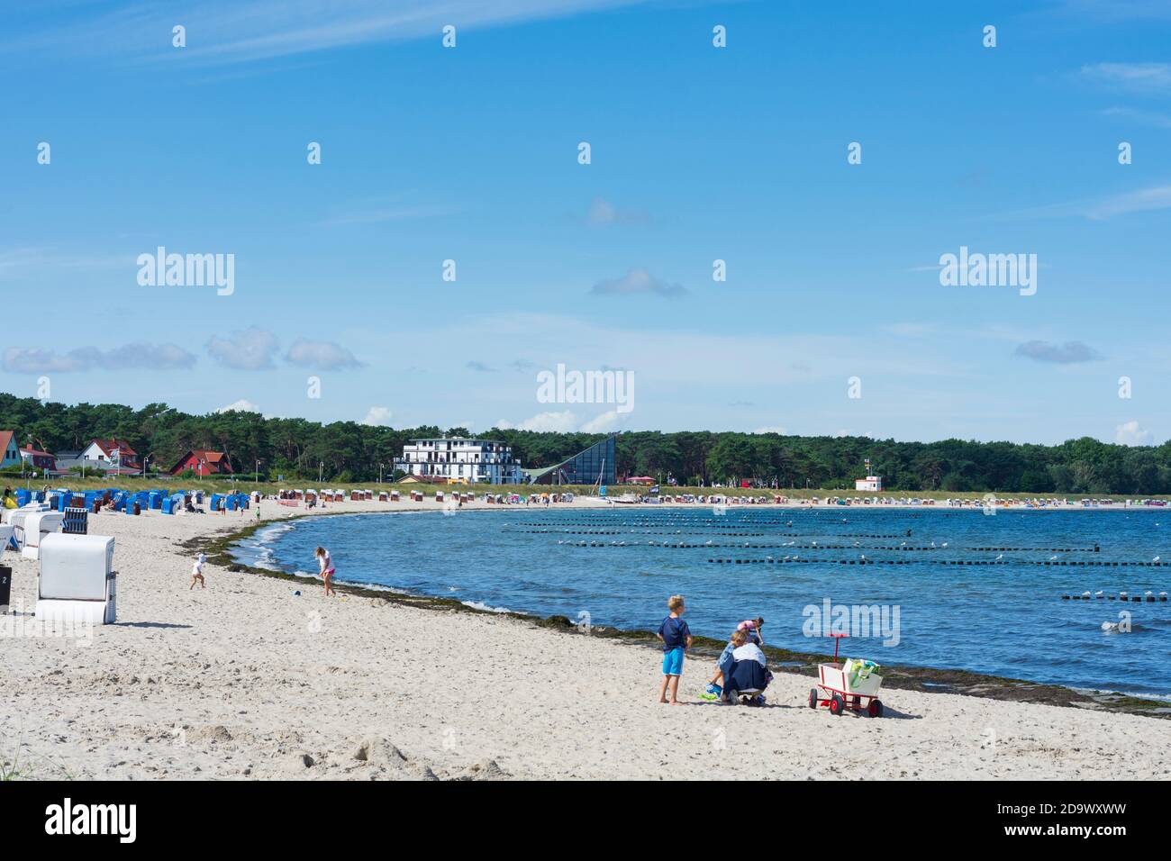 Glowe: Strand, Ostsee, Ostsee, Rügeninsel, Mecklenburg-Vorpommern, Deutschland Stockfoto