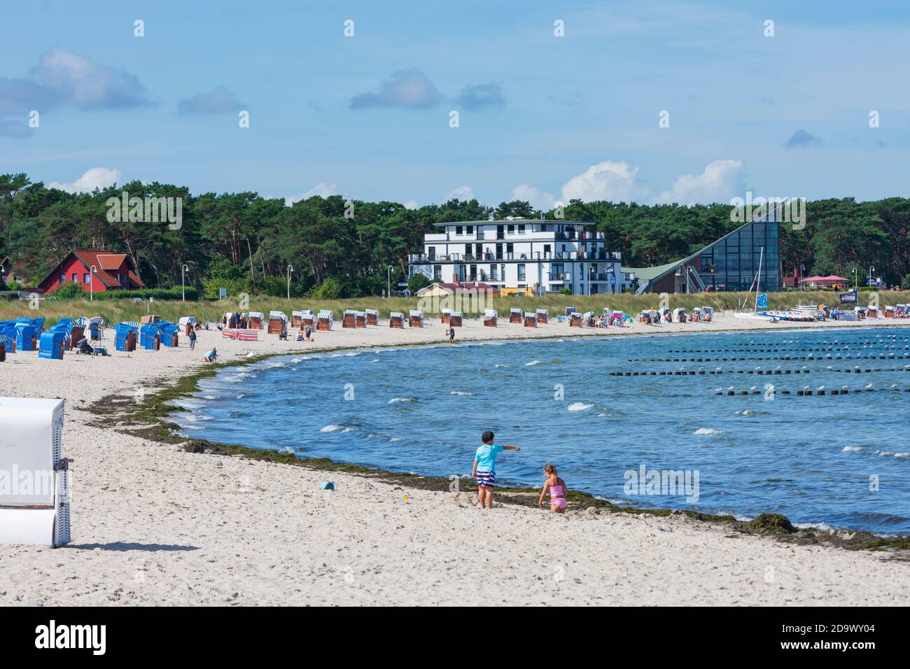 Glowe: Strand, Ostsee, Ostsee, Rügeninsel, Mecklenburg-Vorpommern, Deutschland Stockfoto