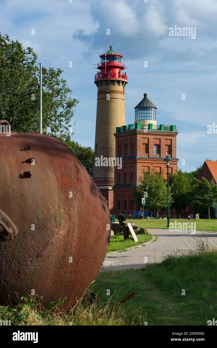 Putgarten: Kap Arkona, alter und neuer Leuchtturm, Ostsee, Rügeninsel, Mecklenburg-Vorpommern, Deutschland Stockfoto