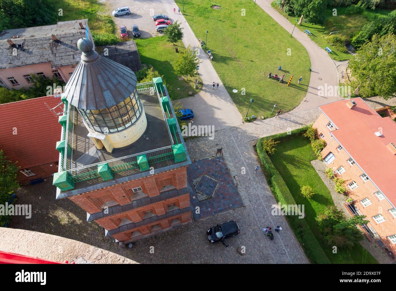 Putgarten: Kap Arkona, Blick vom neuen Leuchtturm auf den alten Leuchtturm, Ostsee, Rügeninsel, Mecklenburg-Vorpommern, Deutschland Stockfoto