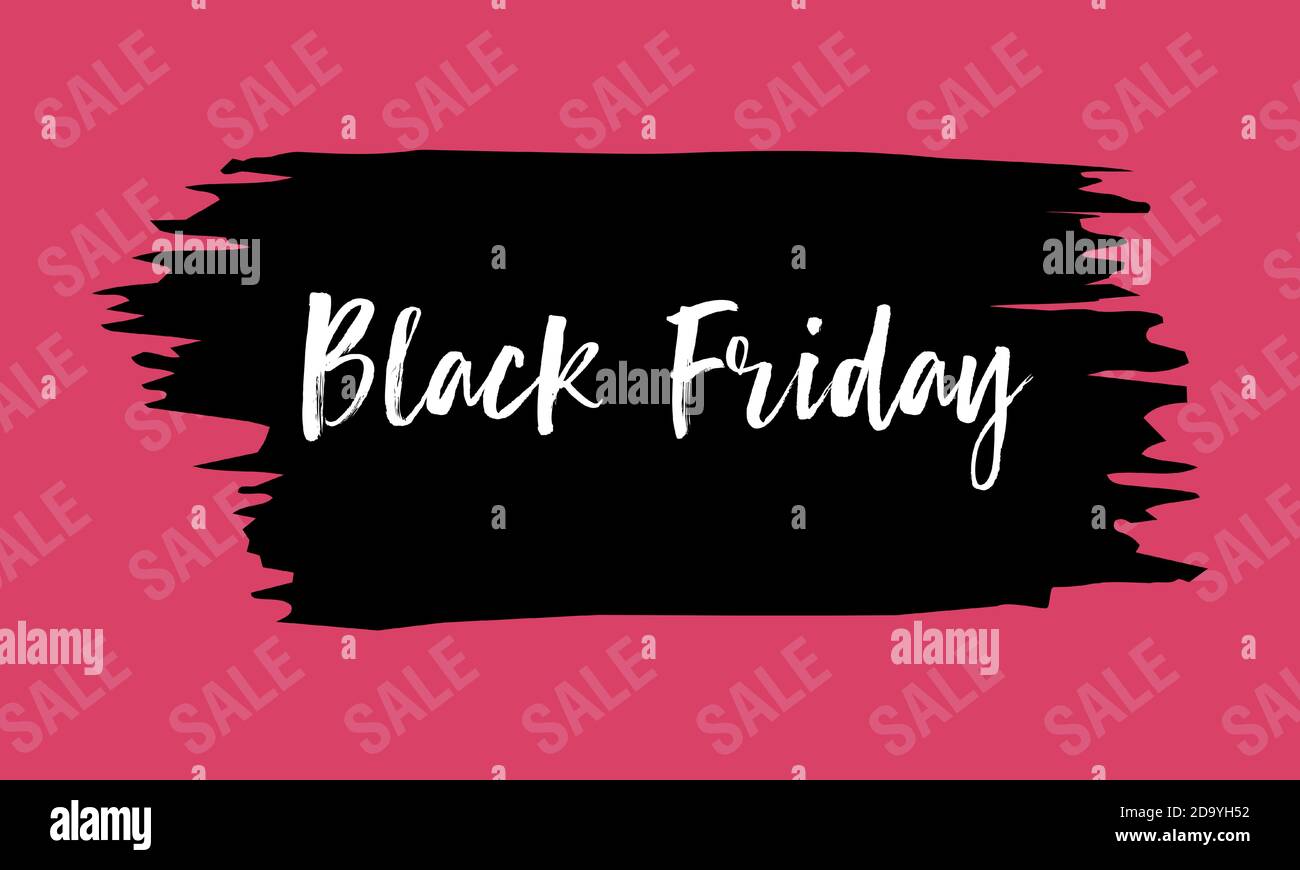 Black Friday Design für Werbung, Banner, Flyer und Flyer. Stock Vektor