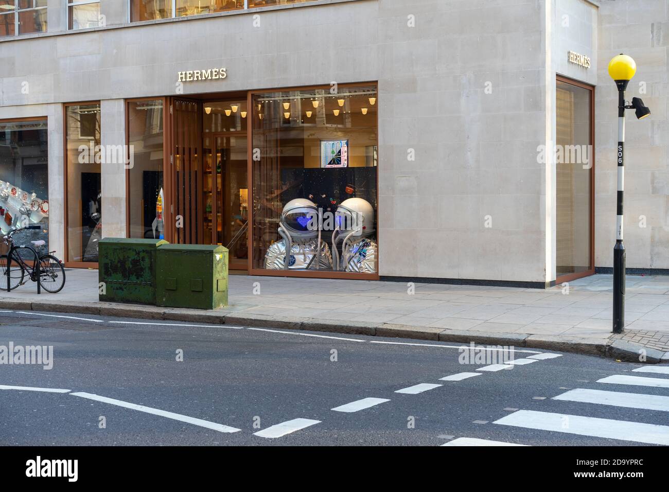 Sloane Street London Einkaufen hermes Stockfoto