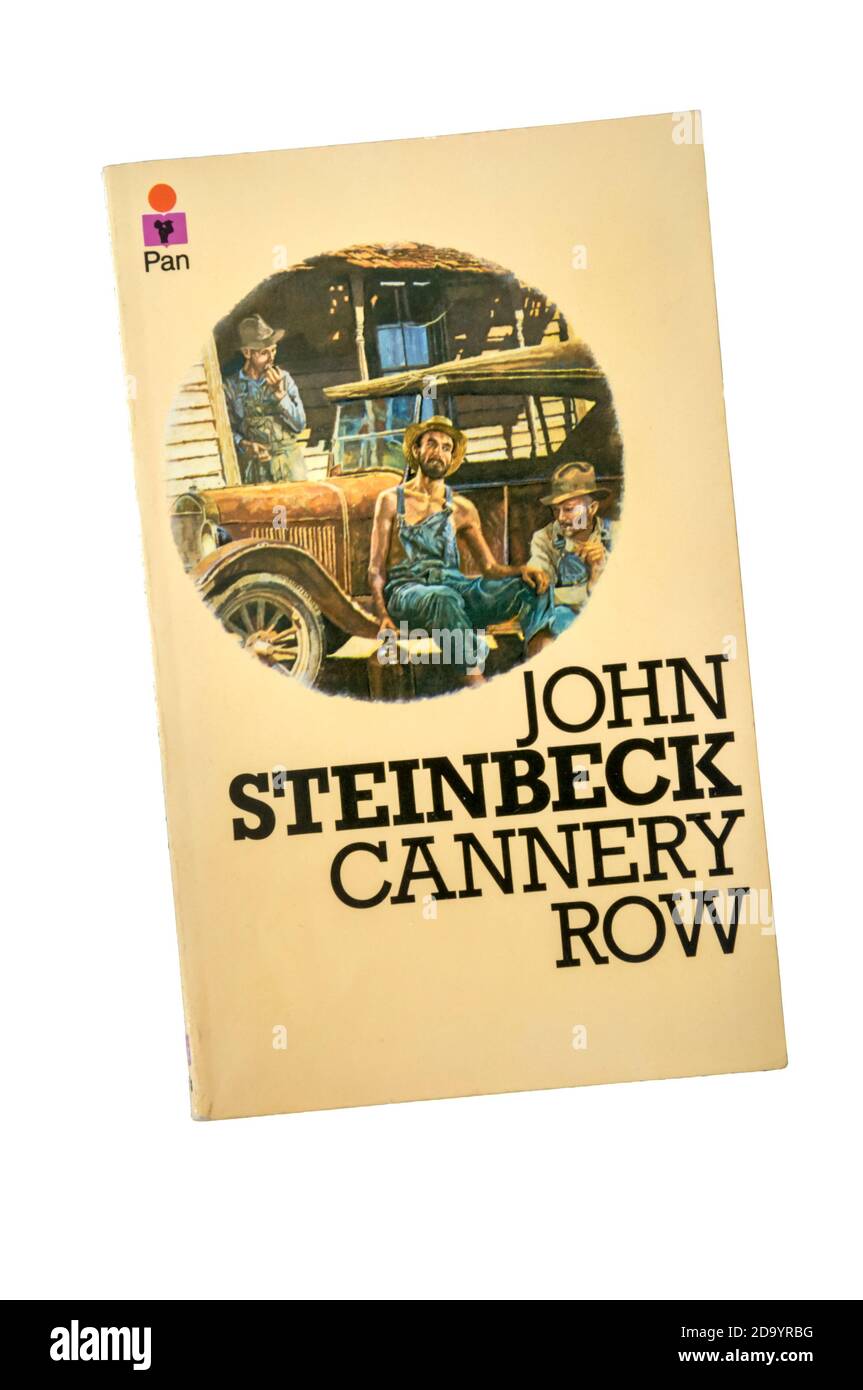 Ein Taschenbuch von Cannery Row von John Steinbeck. Erstveröffentlichung 1945. Stockfoto