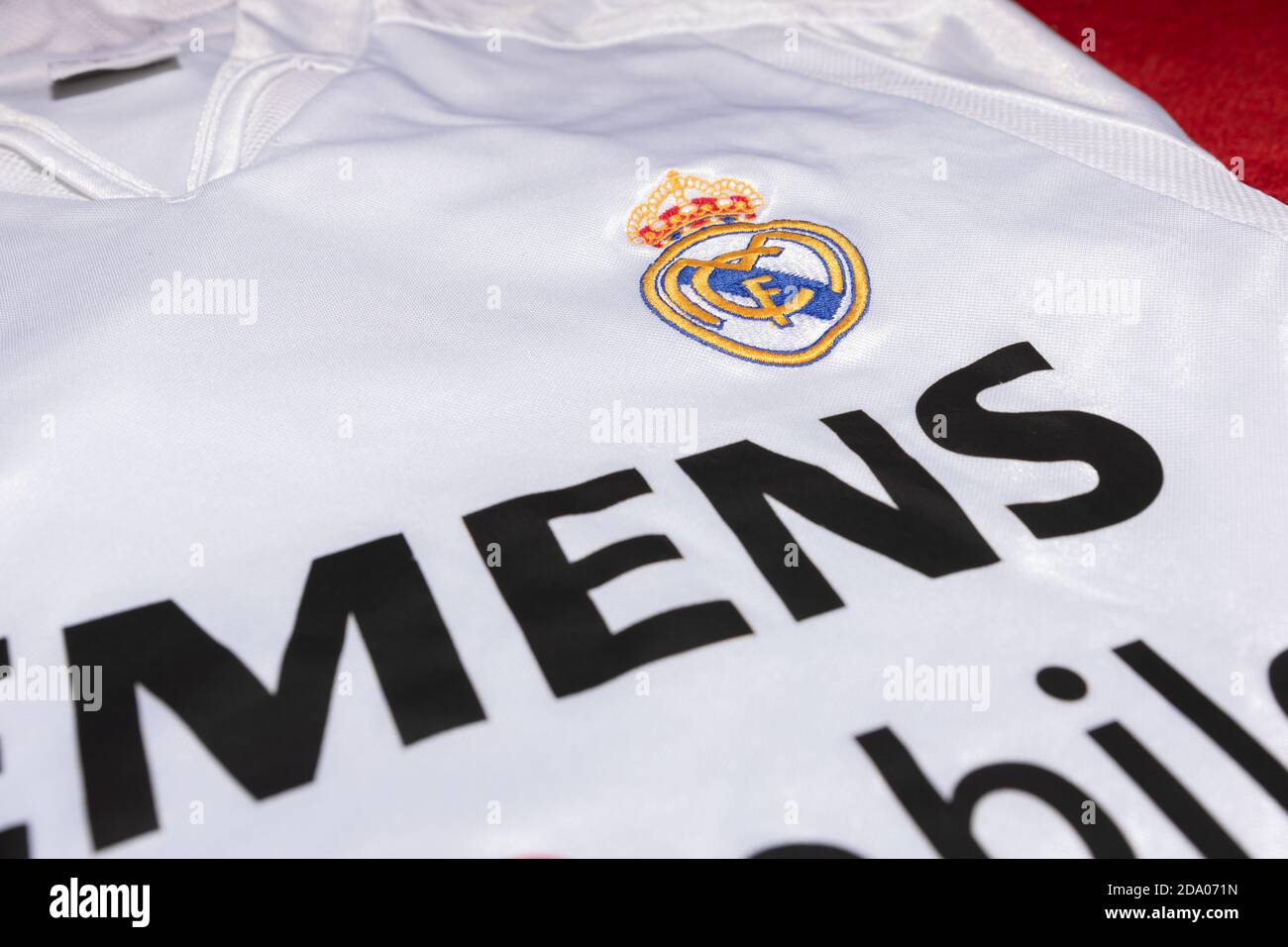 Real Madrid Heimtrikot von 2004 - 2005 Stockfoto