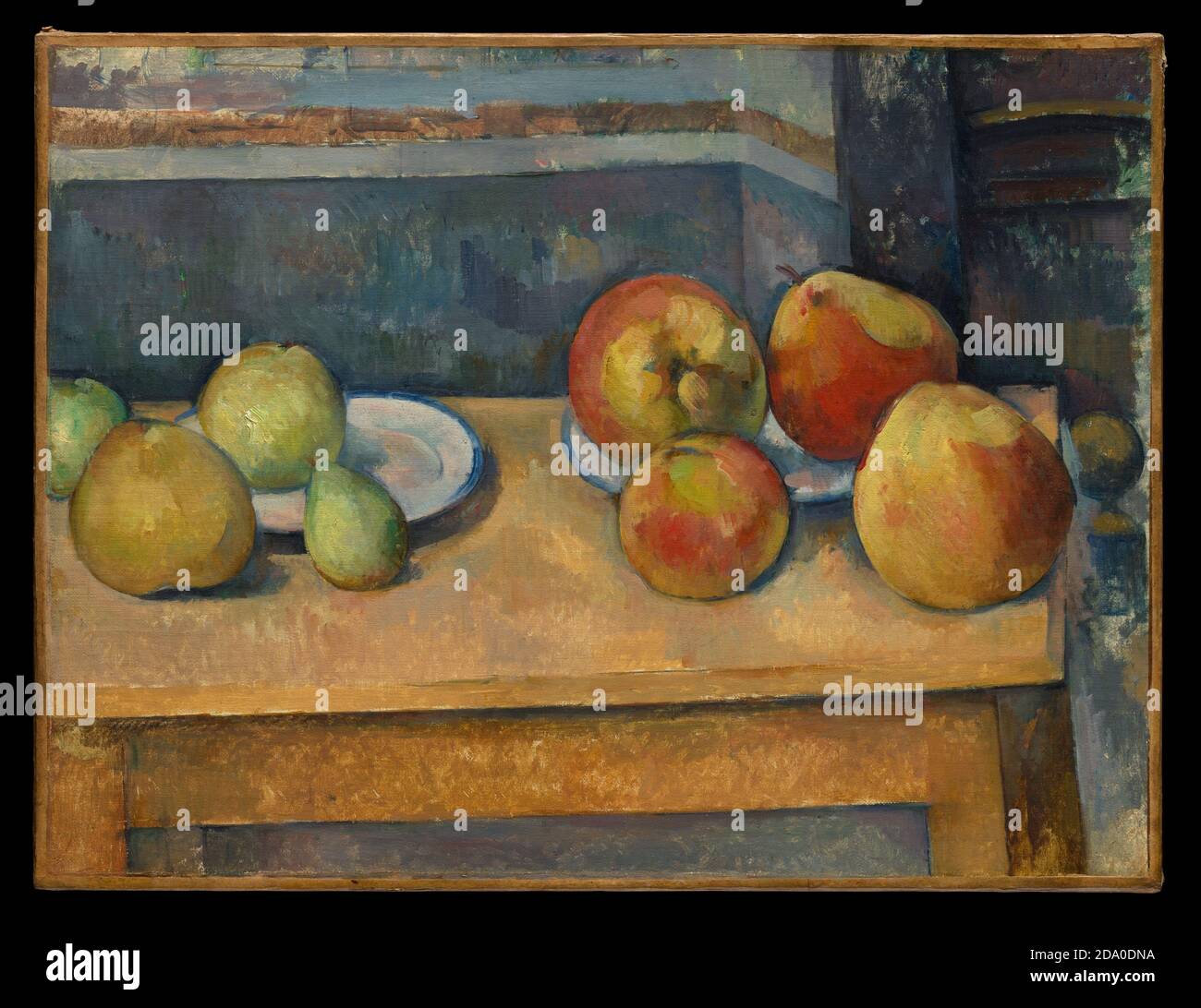 Paul Cézanne. Stillleben mit Äpfeln und Birnen ca. 1891–92. Berühmter Maler/Künstler. Hochauflösendes Lackieren. Stilleben. Stockfoto