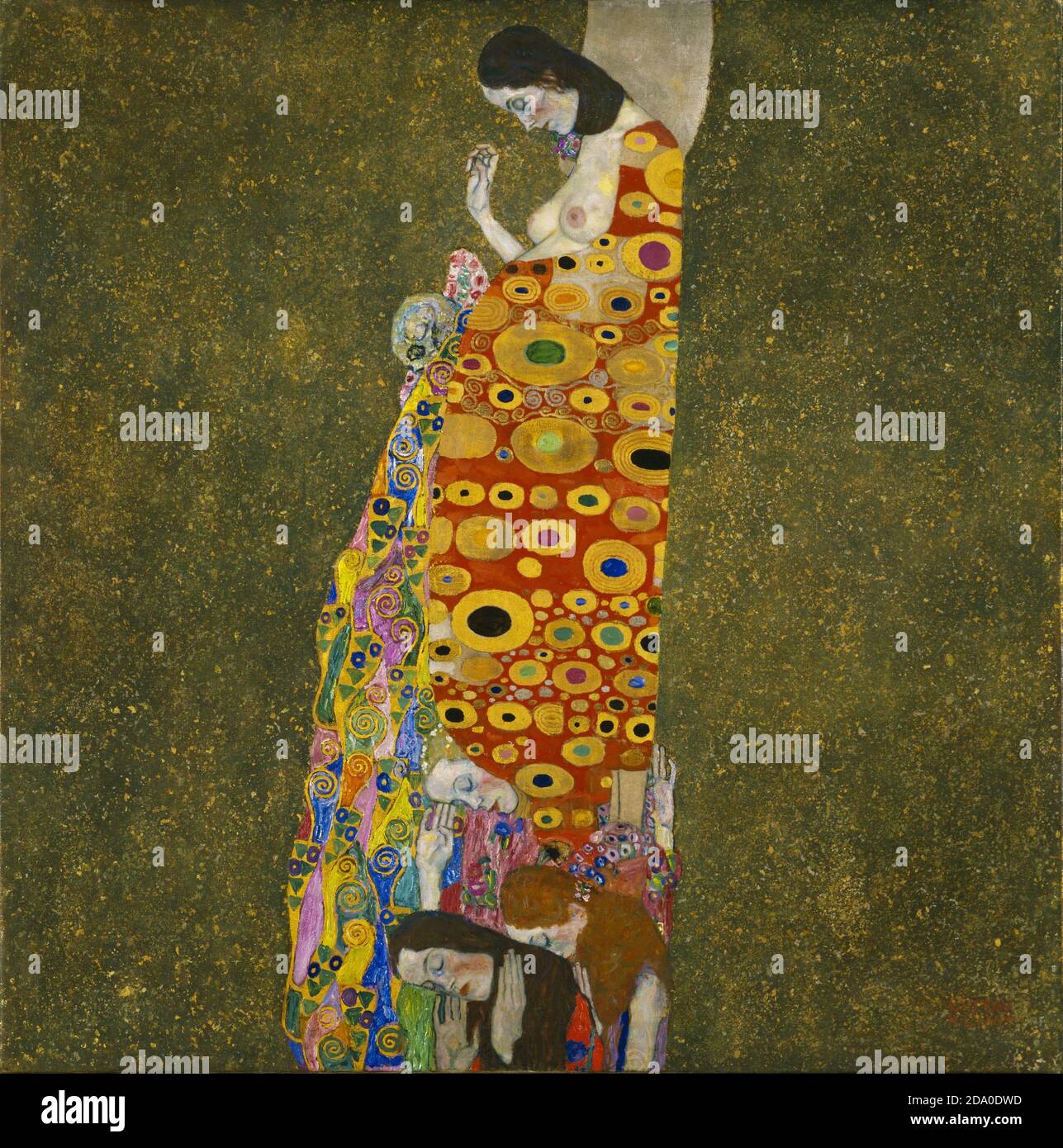 Gustav Klimt. (Österreich, 1862-1918). Hoffnung, II. 1907-08. Öl, Gold und Platin auf Leinwand. Hochauflösendes Lackieren. Stockfoto