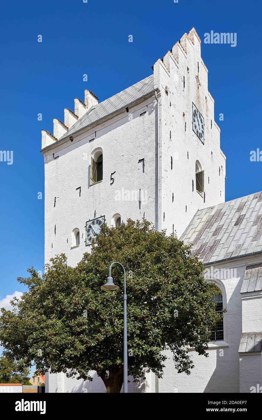 Bredebro Kirche (dänisch: Jerup Kirke), Kirche der Heiligen Maria, Fjerritslev, Dänemark Stockfoto