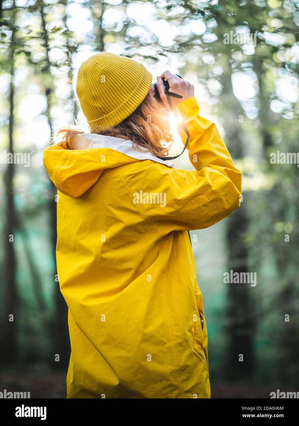 Crop unkenntlich flexible männliche Balancing in Hasta Padangusthasana während des Übens Yoga zu Hause Stockfoto