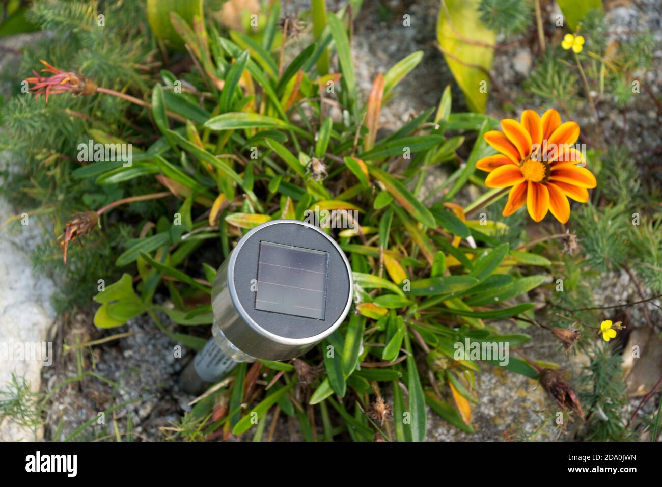 Spannende Solarlampe Auf On Oder Off Fotos