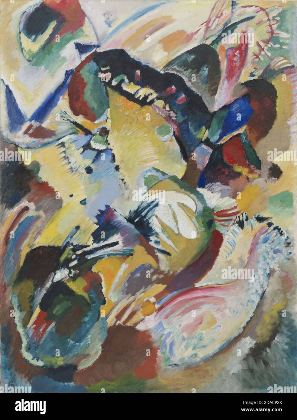 Wassily Kandinsky. (Französisch, geborenes Russland. 1866-1944). Panel für Edwin R. Campbell Nr. 2. 1914. Öl auf Leinwand. Stockfoto