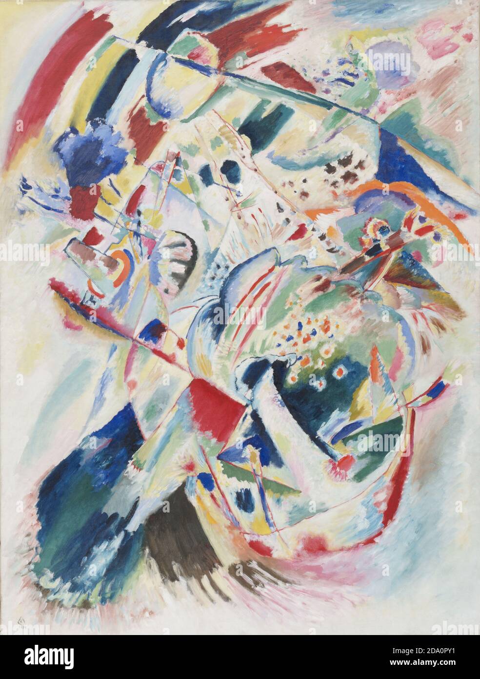 Wassily Kandinsky. (Französisch, geborenes Russland. 1866-1944). Panel für Edwin R. Campbell Nr. 4. 1914. Öl auf Leinwand. Stockfoto
