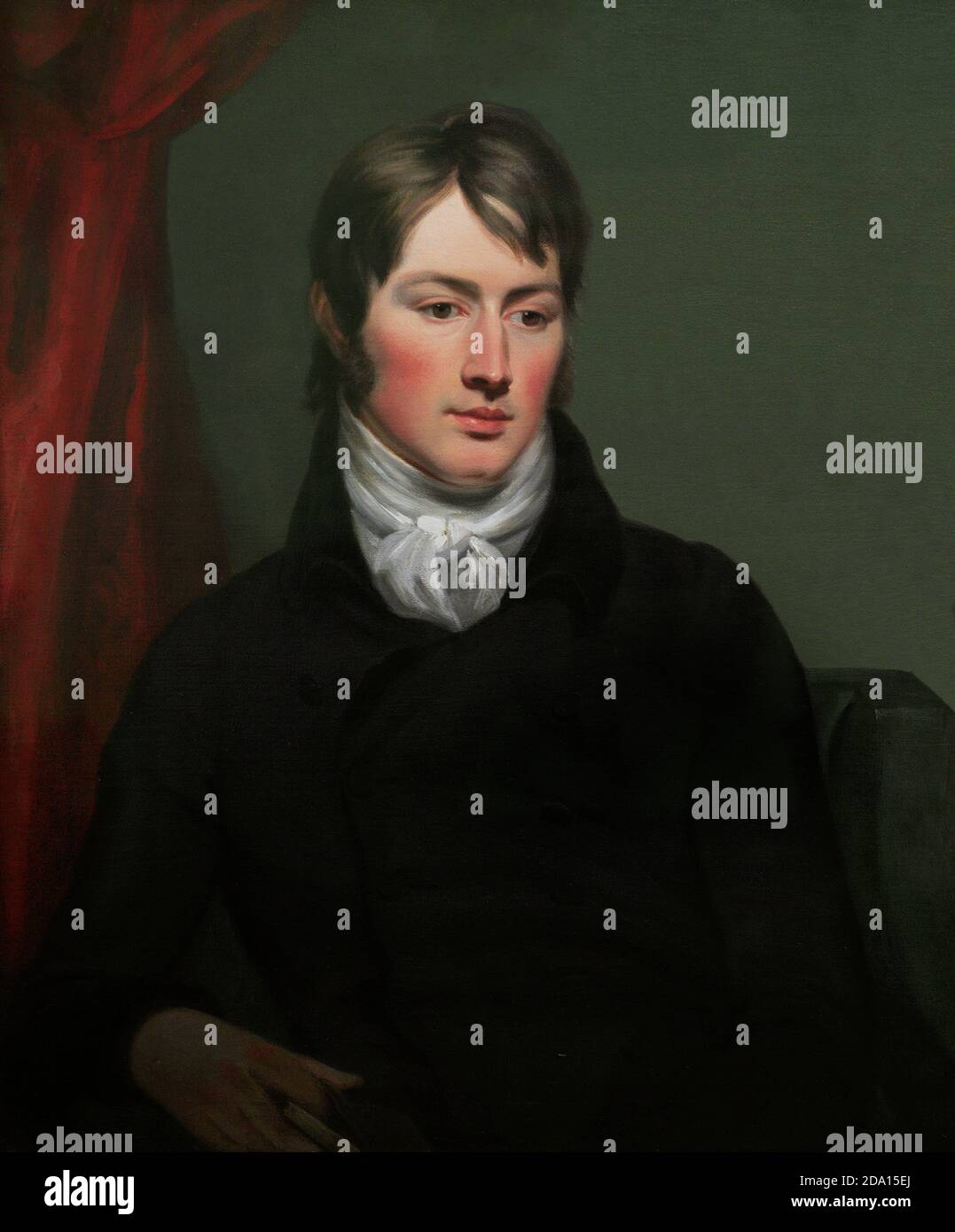 John Constable (1776-1837). Britische Künstler. Englischer Landschaftsmaler. Romantik Bewegung. Porträt von Ramsay Richard Reinagle (1775-1862). Öl auf Leinwand (76,2 x 63,8 cm), c. 1799. National Portrait Gallery. London, England, Vereinigtes Königreich. Stockfoto