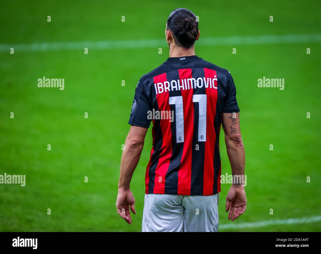 Zlatan Ibrahimovic vom AC Mailand während des Serie-A-2020/21-Spiels zwischen AC Mailand und Hellas Verona im San Siro-Stadion, Mailand, Italien am 08. November 2020 - Foto FCI/Fabrizio Carabelli Foto LM/Fabrizio Carabelli Stockfoto