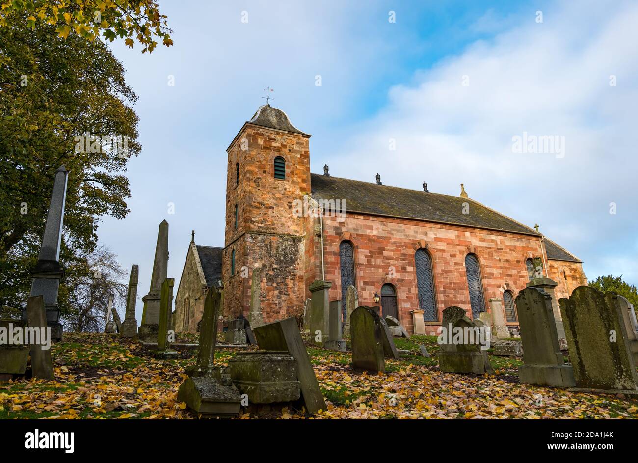 Prestonkirk Pfarrkirche, East Linton, East Lothian, Schottland, Großbritannien Stockfoto