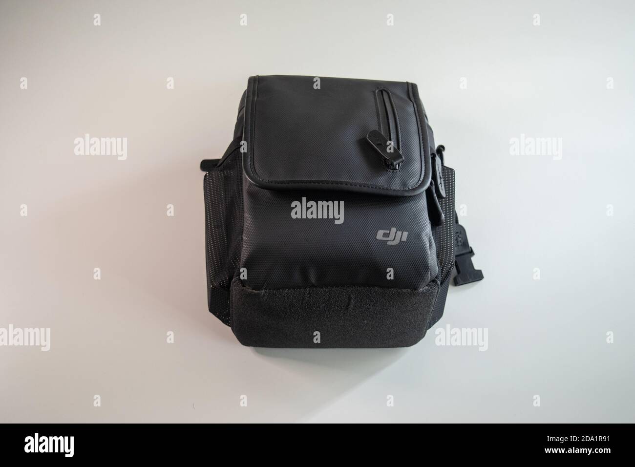 DJI Drohne schwarze Tasche Stockfoto