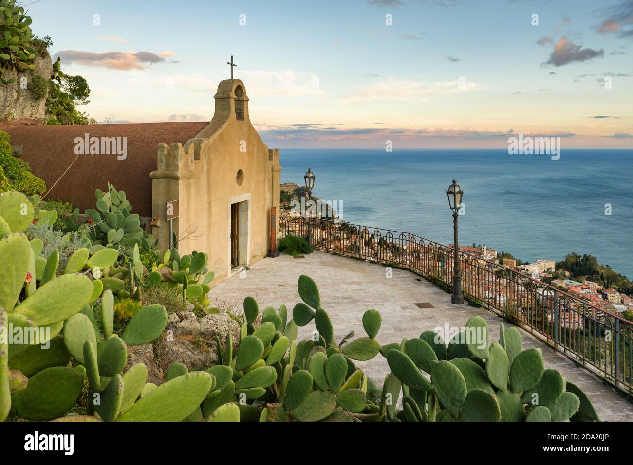 Alte Kirche Chiesa di San Biagio in Castelmola, Sizilien, Italien Stockfoto