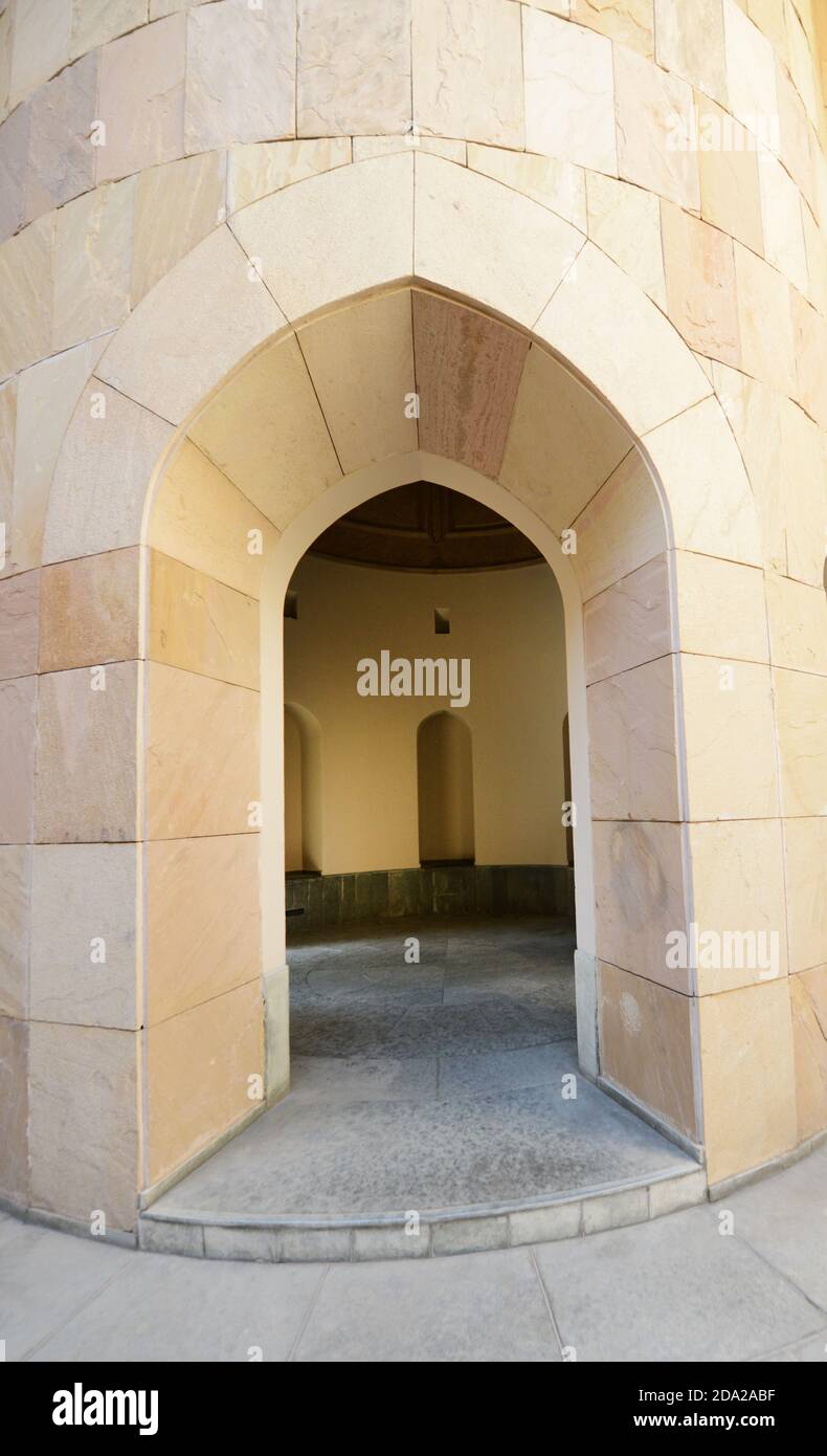 Das Haupttor zur Altstadt von Maskat, Oman. Stockfoto