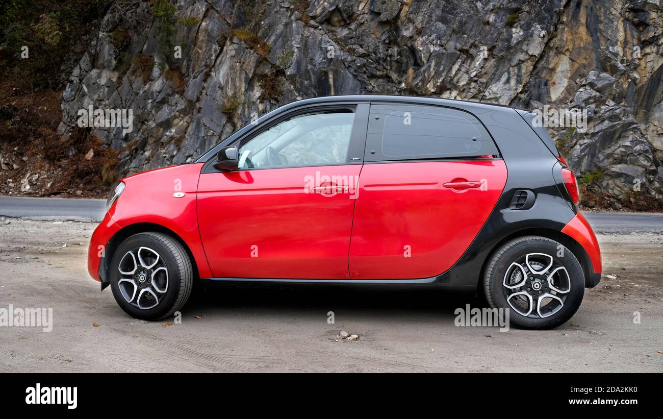 Smart Forfour seitlich Stockfoto