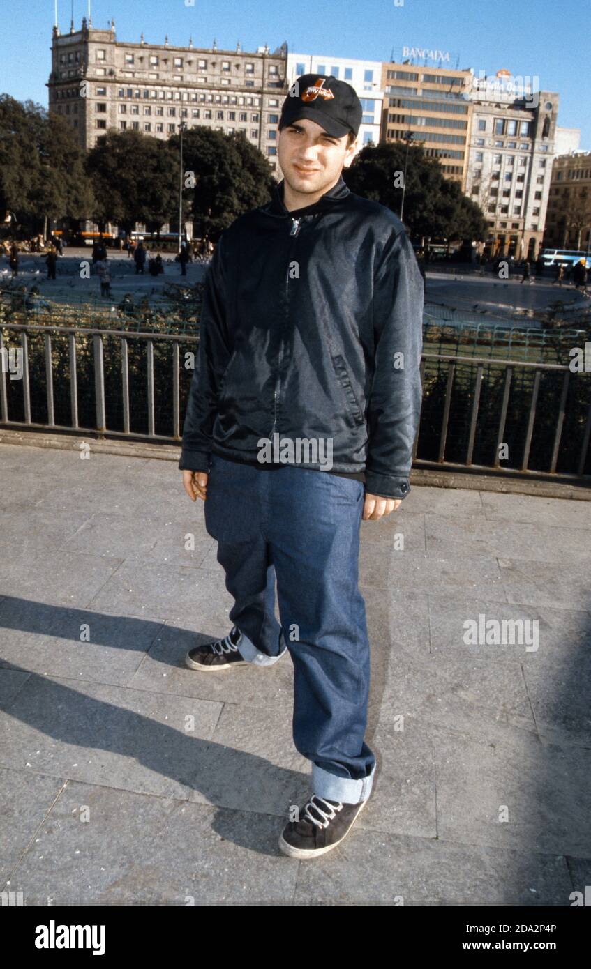 Jimmy Pop Leadsänger der Bloodhound Gang, Barcelona, Spanien. Stockfoto