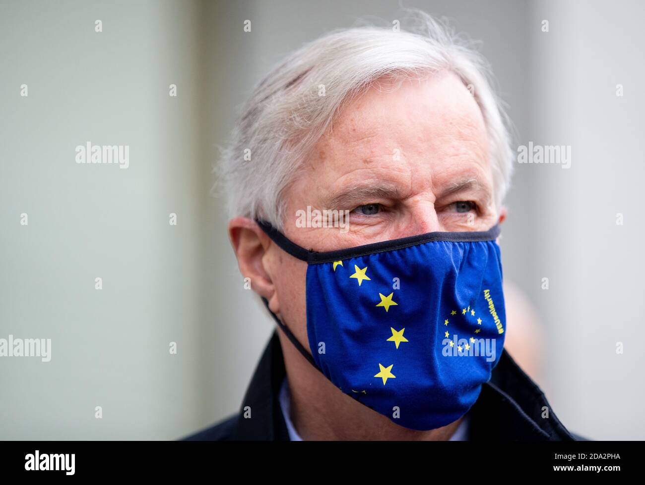 London, Großbritannien. November 2020. EU-Chefunterhändler Michel Barnier kommt zu Brexit-Gesprächen mit Lord David Frost. Kredit: Mark Thomas/Alamy Live Nachrichten Stockfoto