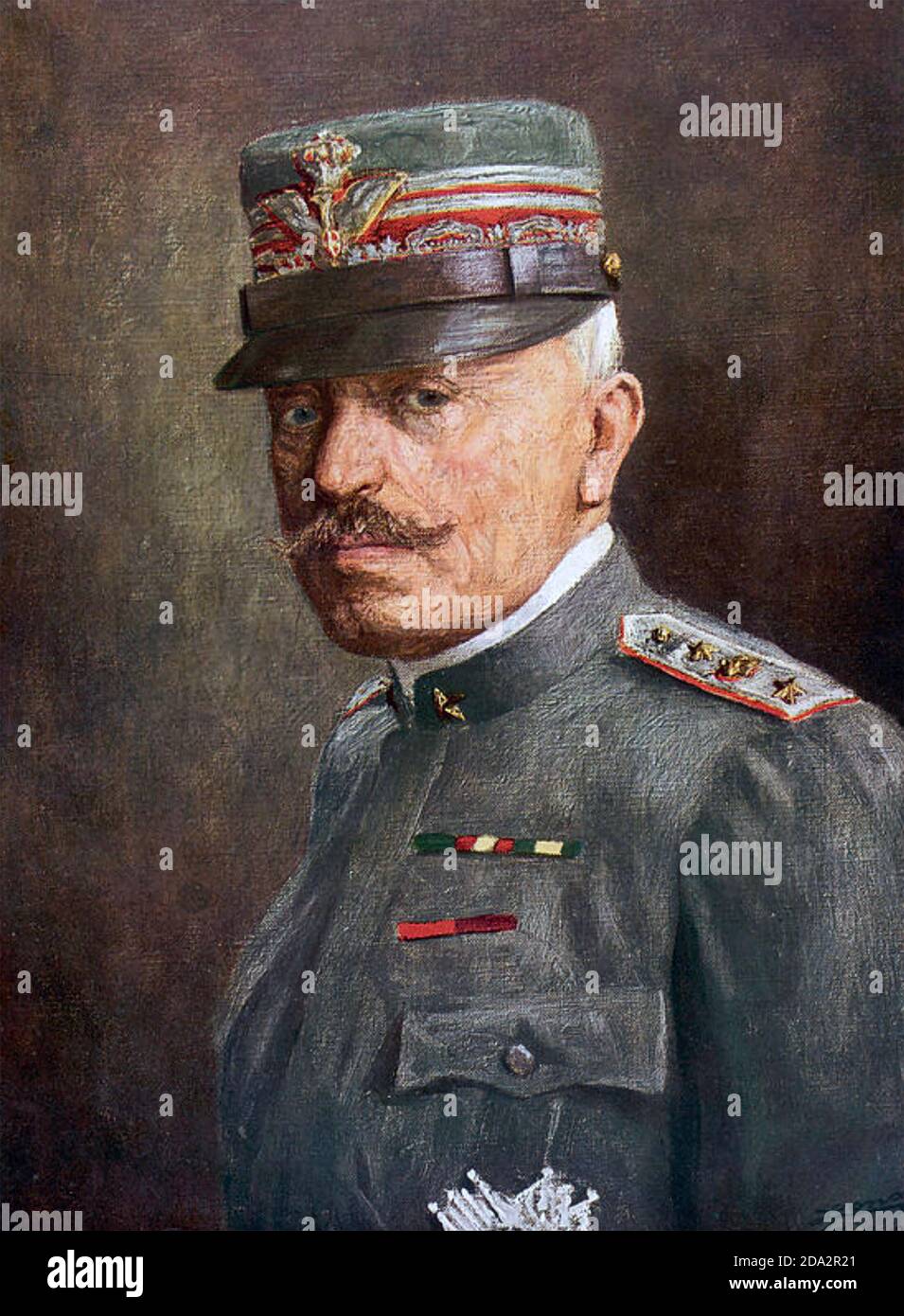 LUIGI CADORNA (1850-1928) als General in der italienischen Armee im Ersten Weltkrieg. Stockfoto